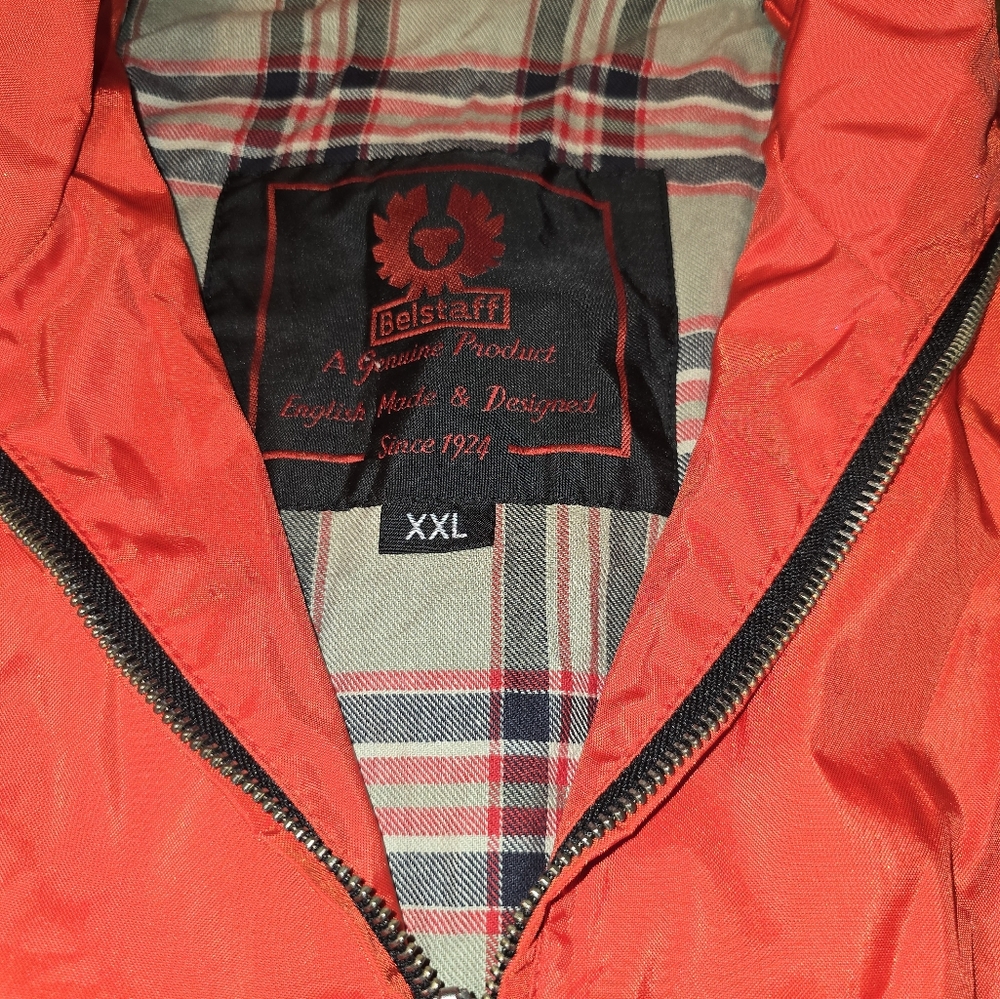 BELSTAF authentic orange jacket, size XXL,